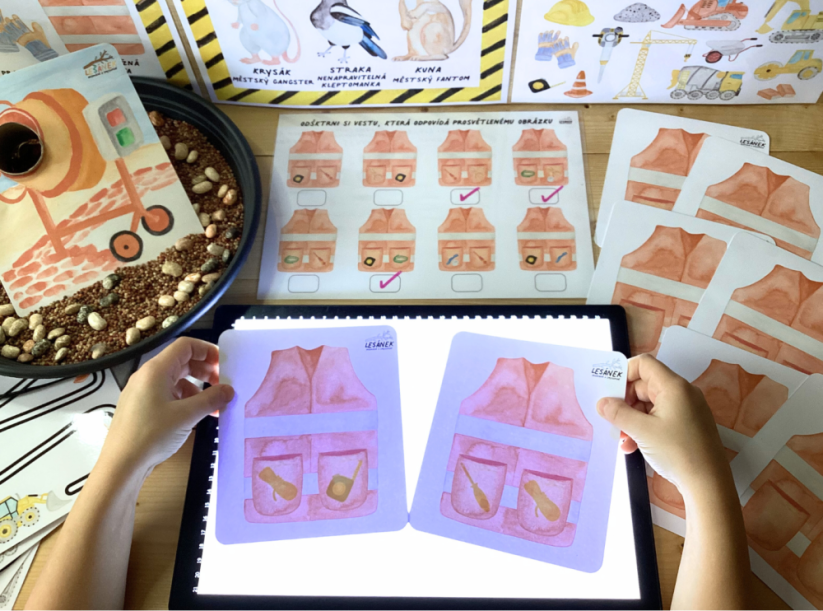 LUPIČI ZE STAVBY - senzorické hraní - PDF: PDF