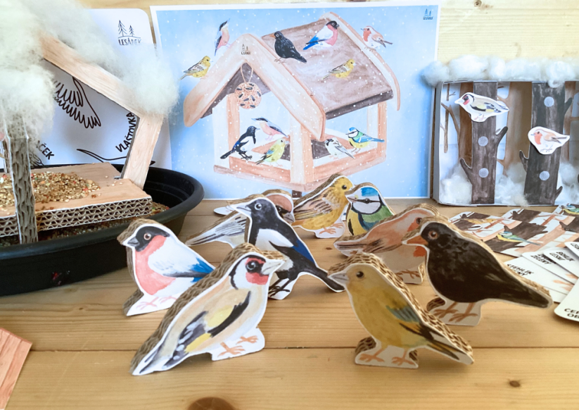 PTÁČCI NA KRMÍTKU - senzorické hraní - PDF: PDF