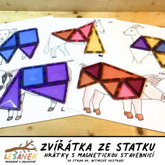 ZVÍŘÁTKA ZE STATKU - HRÁTKY S MAGNETICKOU STAVEBNICÍ