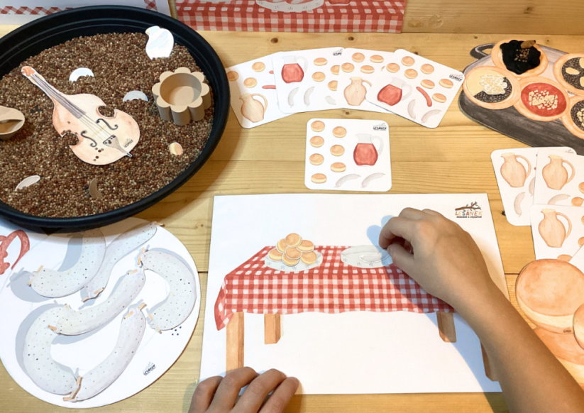 MASOPUSTNÍ HODOVÁNÍ - senzorické hraní - PDF: POLOTOVAR 