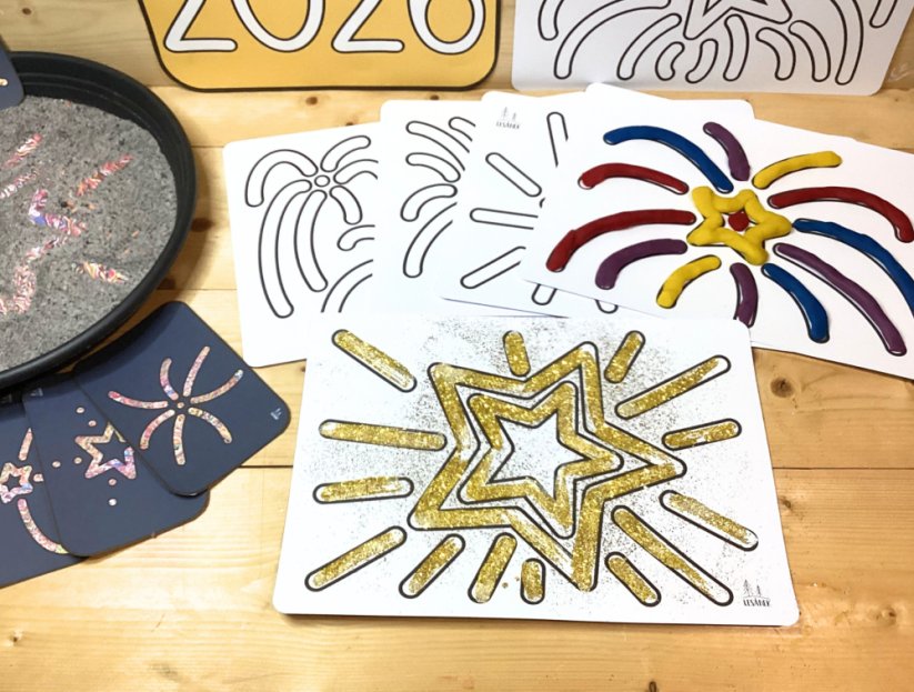 NOVOROČNÍ JISKŘENÍ - SENZORICKÉ HRANÍ - PDF: POLOTOVAR 