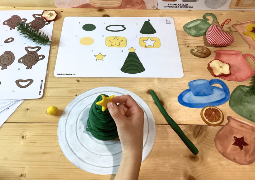 VÁNOCE U HRNČÍŘE - senzorické hraní - PDF: PDF