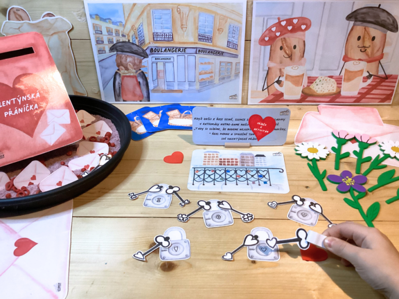 PIERRE A MARGOT VE MĚSTĚ LÁSKY- senzorické hraní - PDF: PDF