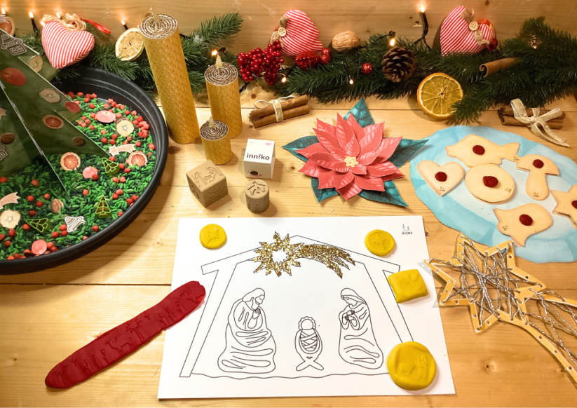 VÁNOČNÍ ZVYKY A TRADICE - SENZORICKÉ HRANÍ - PDF: PDF