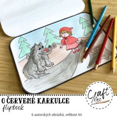 O ČERVENÉ KARKULCE - FLIPBOOK