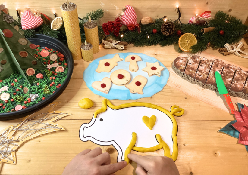 VÁNOČNÍ ZVYKY A TRADICE - SENZORICKÉ HRANÍ - PDF: PDF