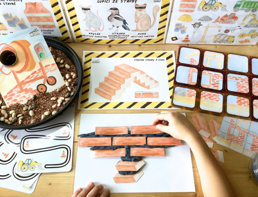 LUPIČI ZE STAVBY - senzorické hraní - PDF: PDF