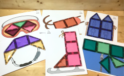 ZIMNÍ SPORTY - ŠABLONY PRO HRÁTKY S MAGNETICKOU STAVEBNICÍ