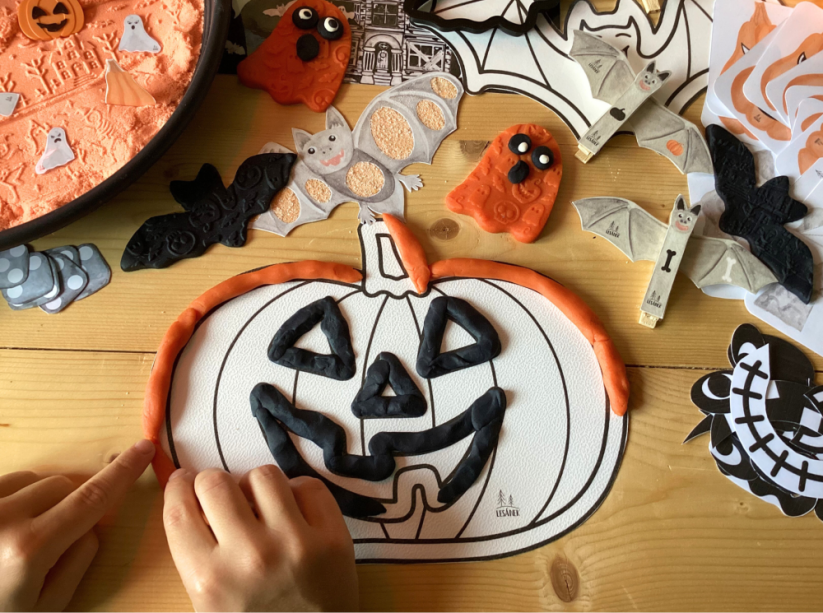 HALLOWEEN - senzorické hraní - PDF: PDF