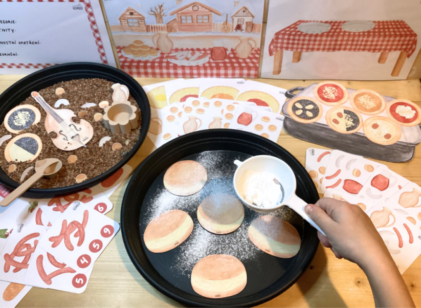 MASOPUSTNÍ HODOVÁNÍ - senzorické hraní - PDF: POLOTOVAR 