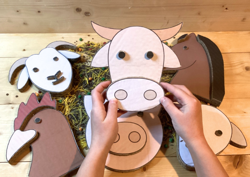 DOMÁCÍ ZVÍŘATA - HMATOVÉ HRY - PDF: POLOTOVAR 