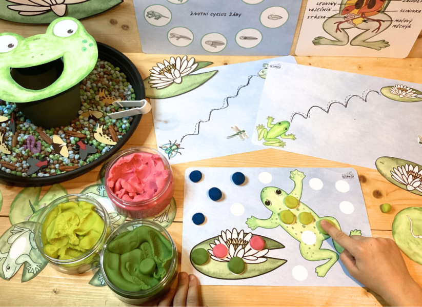 ŽABKA - senzorické hraní - PDF: POLOTOVAR 