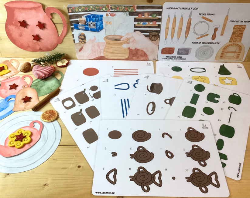 VÁNOCE U HRNČÍŘE - senzorické hraní - PDF: PDF