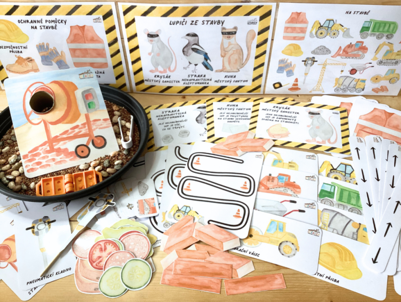 LUPIČI ZE STAVBY - senzorické hraní - PDF: PDF