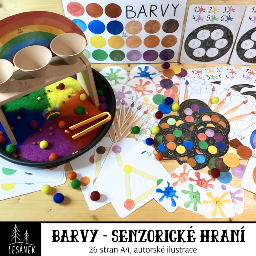 BARVY - senzorické hraní - PDF: PDF