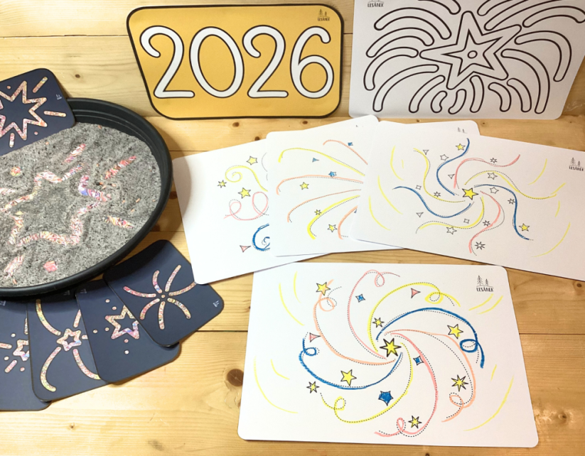 NOVOROČNÍ JISKŘENÍ - SENZORICKÉ HRANÍ - PDF: POLOTOVAR 