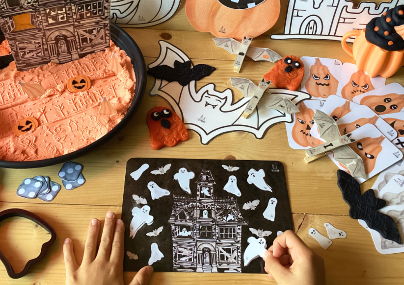 HALLOWEEN - senzorické hraní - PDF: PDF