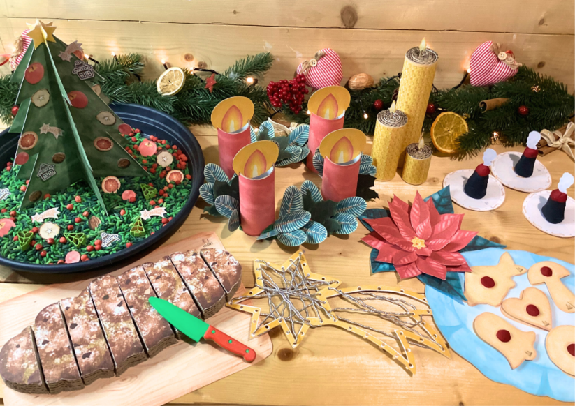 VÁNOČNÍ ZVYKY A TRADICE - SENZORICKÉ HRANÍ - PDF: PDF