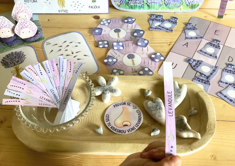 LEVANDULKY - senzorické hraní