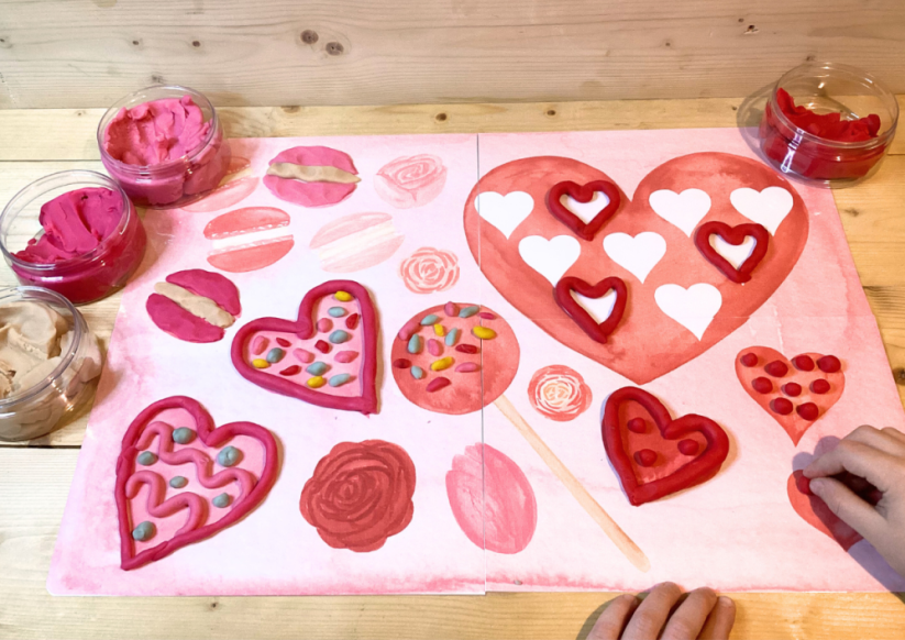 VALENTÝN - senzorické hraní - PDF: POLOTOVAR 