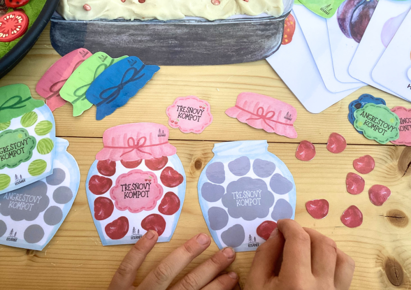 OVOCE A ZELENINA NA ZAHRÁDCE - senzorické hraní