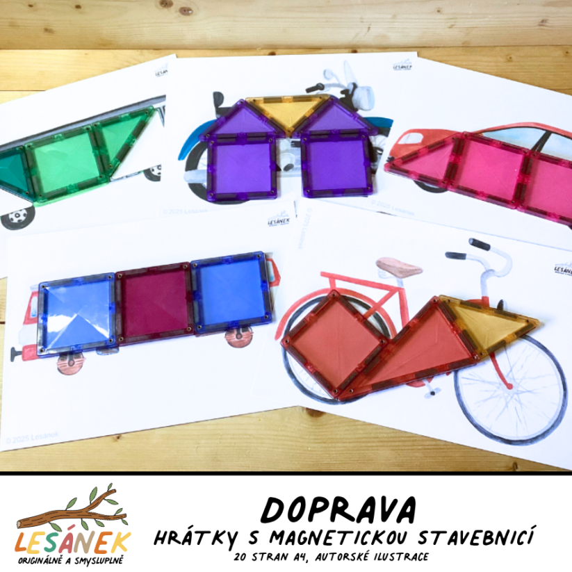 DOPRAVA - HRÁTKY S MAGNETICKOU STAVEBNICÍ