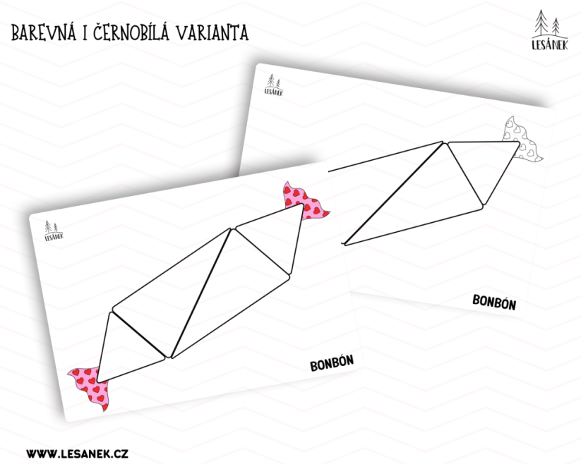 VALENTÝNSKÉ ŠABLONY - HRÁTKY S MAGNETICKOU STAVEBNICÍ - PDF: POLOTOVAR 