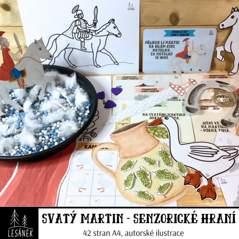 SVATÝ MARTIN - senzorické hraní - PDF: POLOTOVAR 