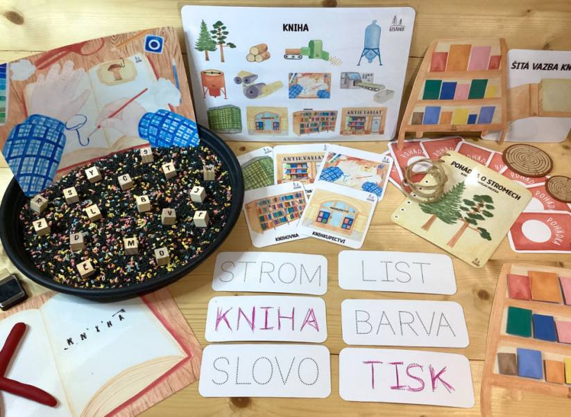 JAK VZNIKÁ KNIHA - senzorické hraní
