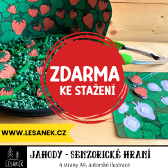 Jahody - senzorické hraní