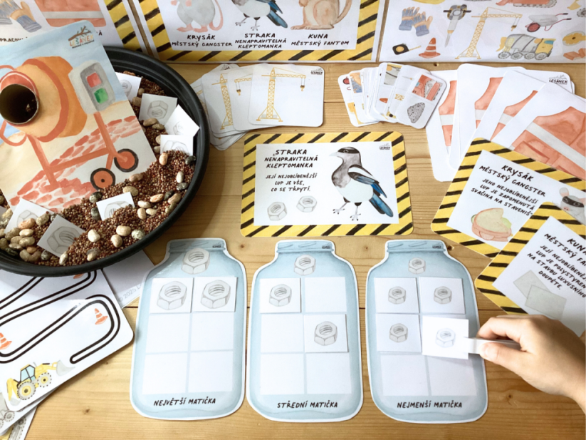 LUPIČI ZE STAVBY - senzorické hraní - PDF: PDF