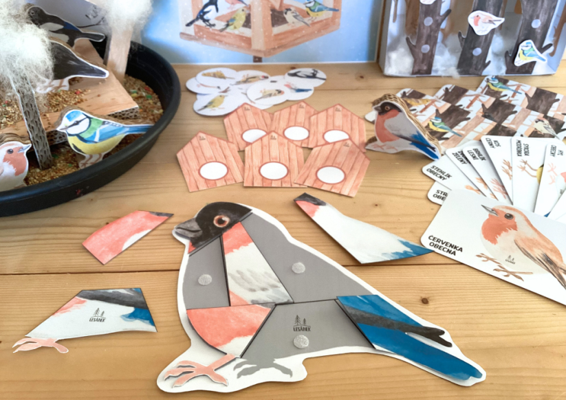 PTÁČCI NA KRMÍTKU - senzorické hraní - PDF: PDF