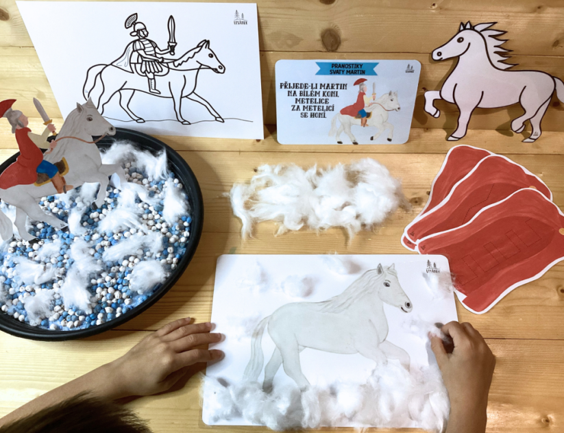 SVATÝ MARTIN - senzorické hraní - PDF: POLOTOVAR 