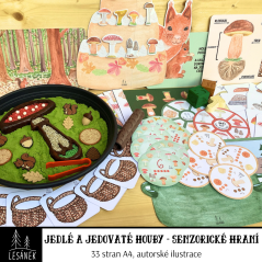JEDLÉ A JEDOVATÉ HOUBY - senzorické hraní