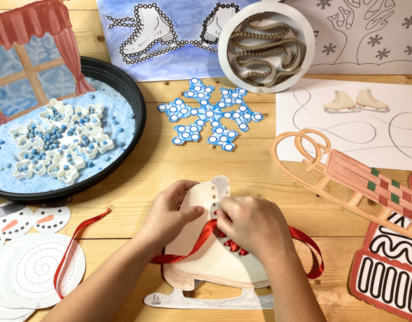 ZIMA ČARUJE - senzorické hraní - PDF: POLOTOVAR 