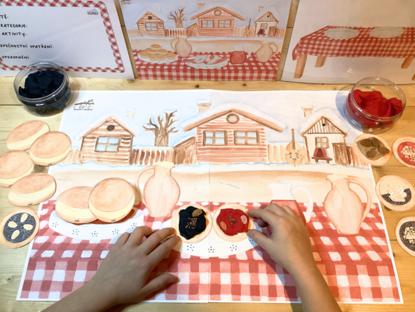 MASOPUSTNÍ HODOVÁNÍ - senzorické hraní - PDF: POLOTOVAR 