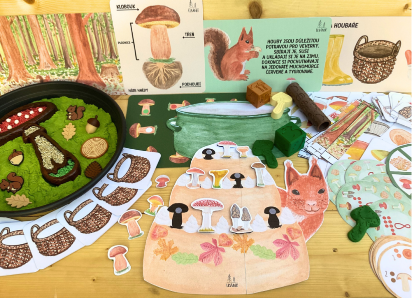 JEDLÉ A JEDOVATÉ HOUBY - senzorické hraní