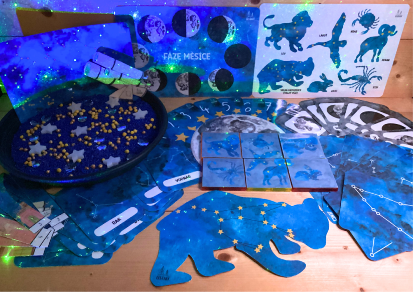 HVĚZDNÉ NEBE - senzorické hraní - PDF: PDF