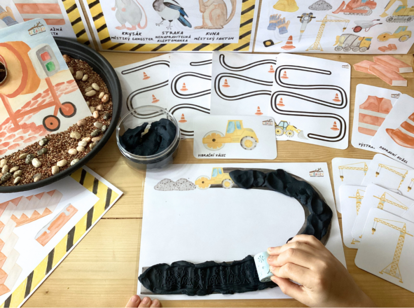 LUPIČI ZE STAVBY - senzorické hraní - PDF: PDF