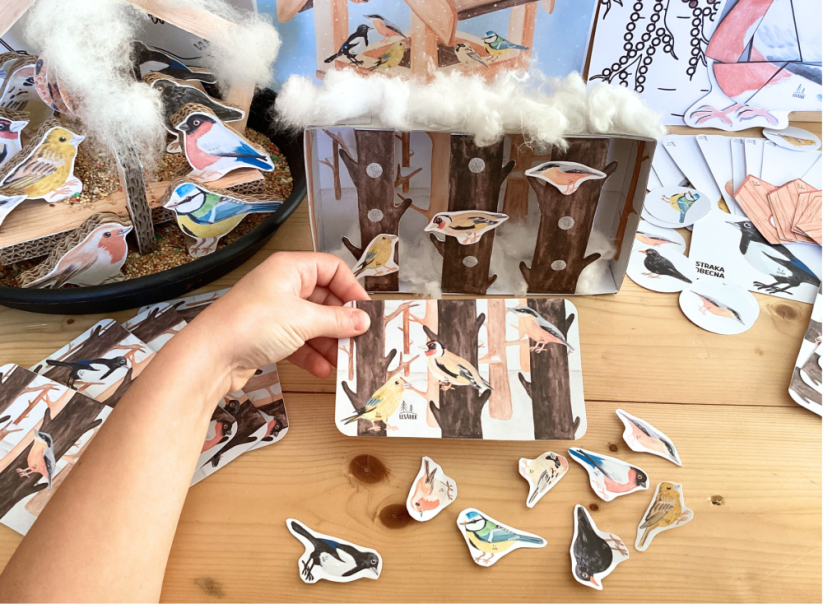 PTÁČCI NA KRMÍTKU - senzorické hraní - PDF: PDF