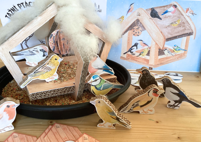 PTÁČCI NA KRMÍTKU - senzorické hraní - PDF: PDF