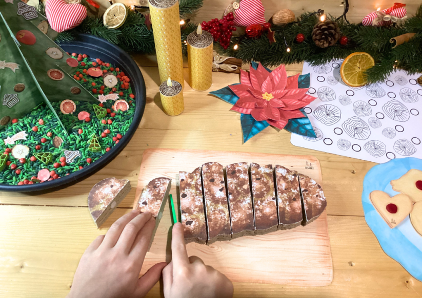 VÁNOČNÍ ZVYKY A TRADICE - SENZORICKÉ HRANÍ - PDF: PDF