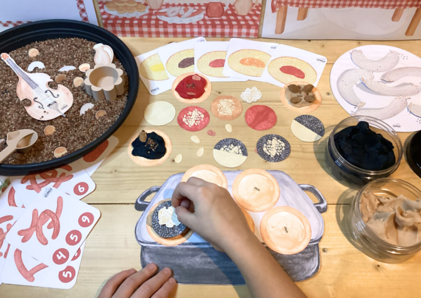 MASOPUSTNÍ HODOVÁNÍ - senzorické hraní - PDF: POLOTOVAR 