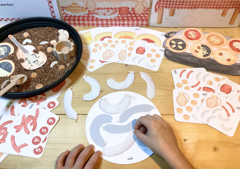 MASOPUSTNÍ HODOVÁNÍ - senzorické hraní - PDF: POLOTOVAR 