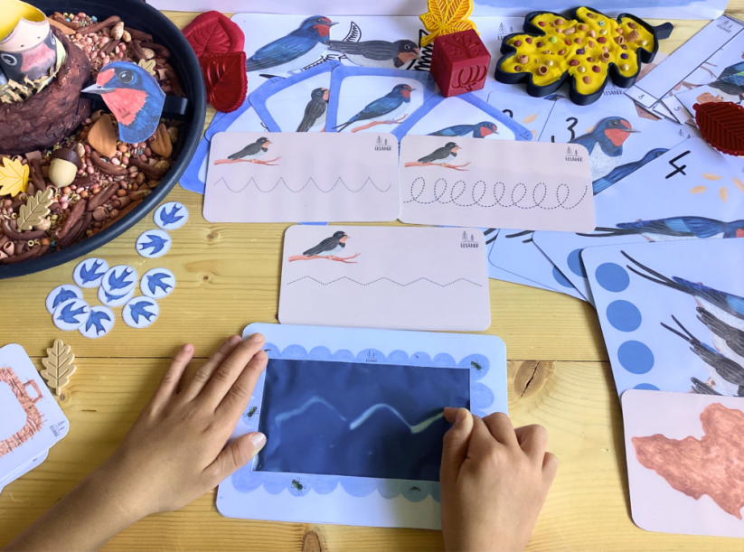 VLAŠTOVKY SE CHYSTAJÍ NA CESTU - senzorické hraní