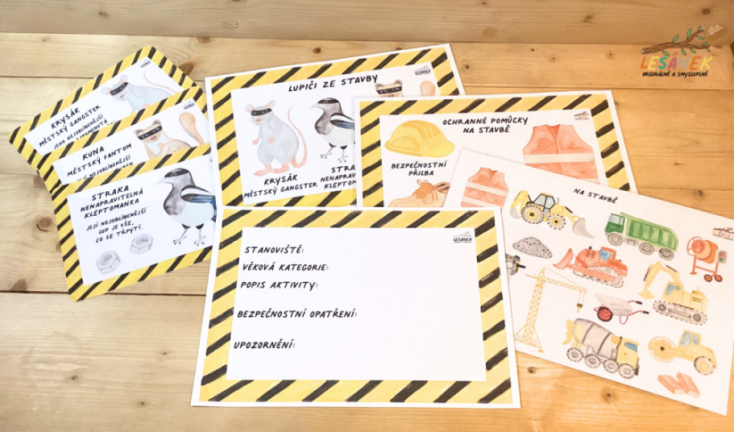 LUPIČI ZE STAVBY - senzorické hraní - PDF: PDF