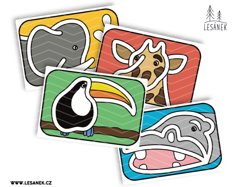 ZOO - PODLOŽKY NA MODELÍNU - PDF: PDF