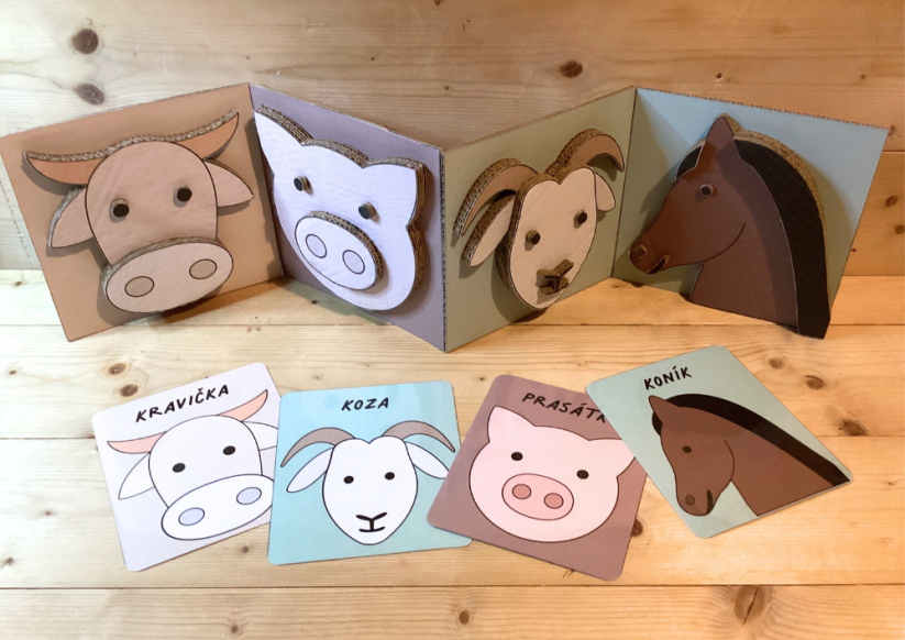 DOMÁCÍ ZVÍŘATA - HMATOVÉ HRY - PDF: POLOTOVAR 