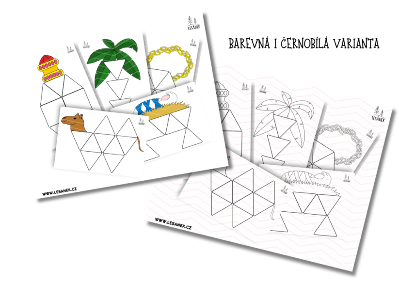 TŘÍKRÁLOVÉ ŠABLONY - HRÁTKY S MAGNETICKOU STAVEBNICÍ - PDF: POLOTOVAR 