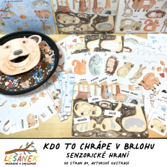 KDO TO CHRÁPE V BRLOHU - senzorické hraní
